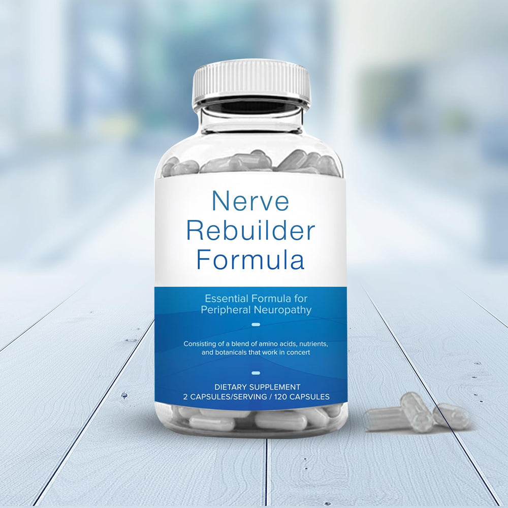M Pain Nerve Support packaging box and bottle displayed together.