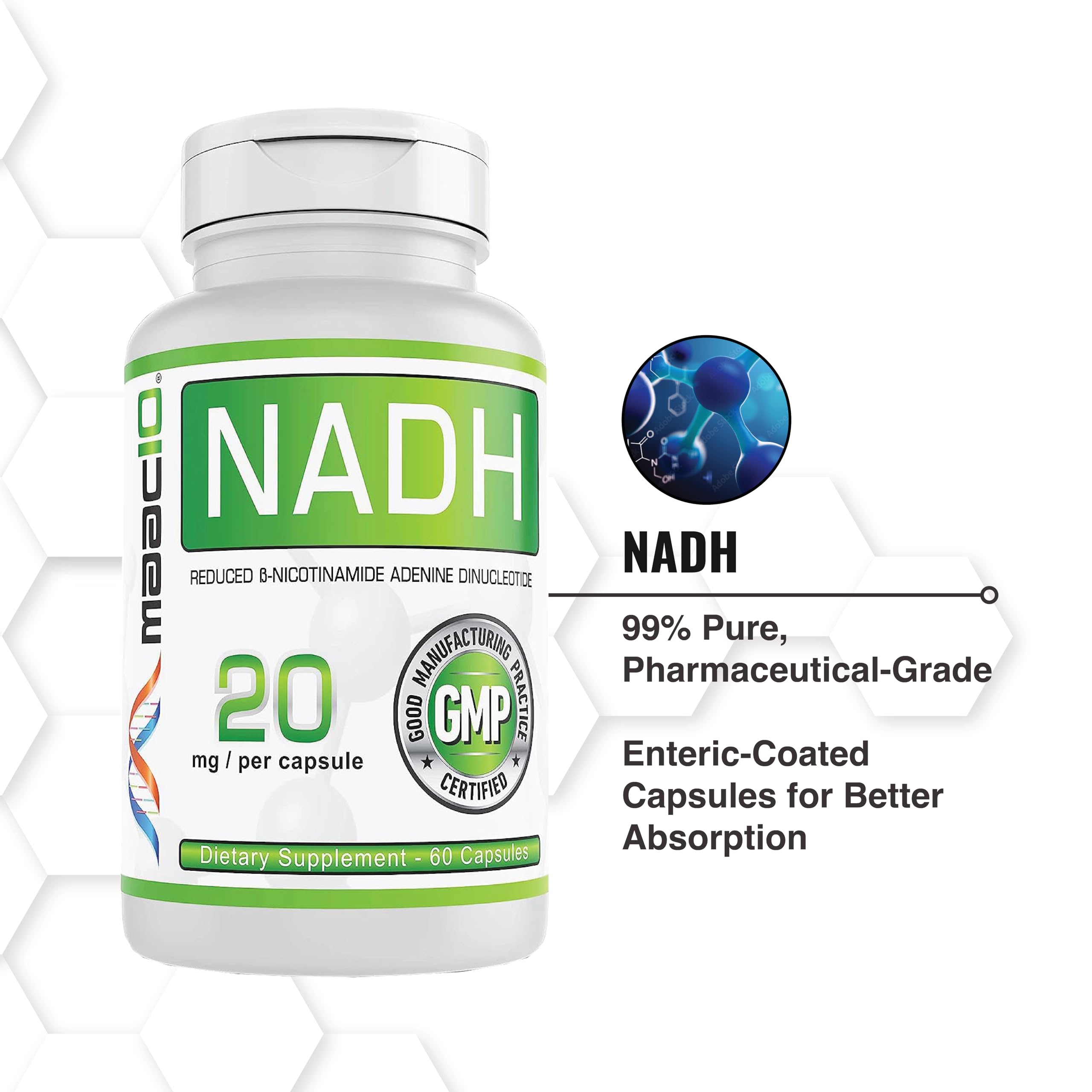 MAAC10 NADH US facility image signaling GMP/NSF-certified production