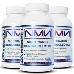 MAAC10 NMN bottle front showing 90-count capsules for NAD+ support