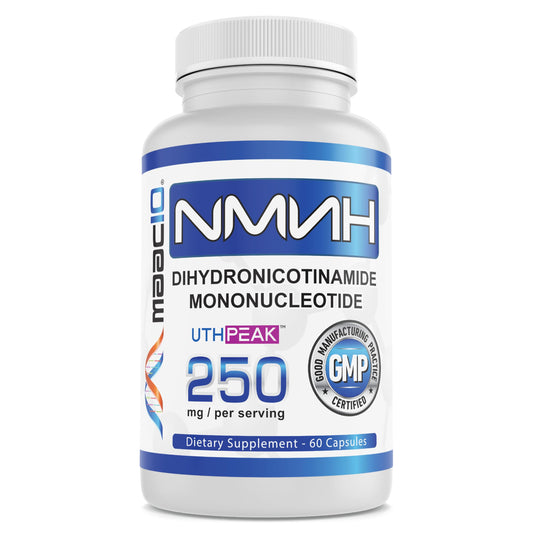 MAAC10 NMNH bottle front showing 250 mg serving for NAD+ support