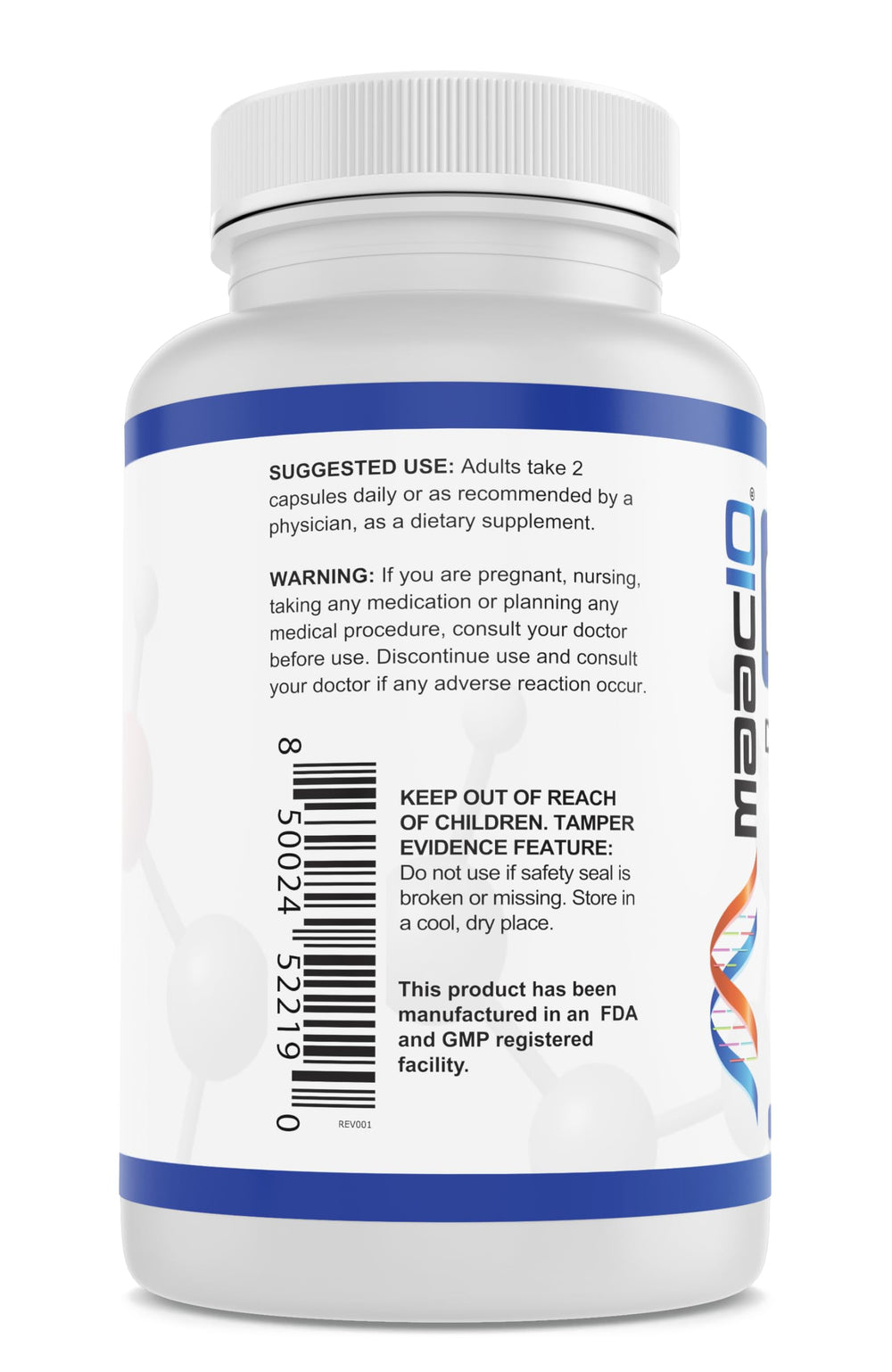 Closeup of MAAC10 NMNH capsules, easy-to-swallow format
