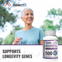 MAAC10 99 percent purity claim highlighted on packaging.