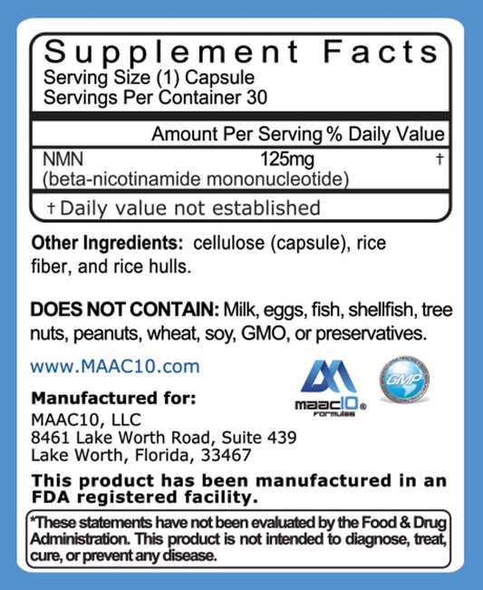 MAAC10 Trans-Resveratrol capsules image highlights potential sirtuin-related support.