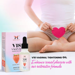 MACARIA V18 Aloe Vera essence highlights soothing hydration.
