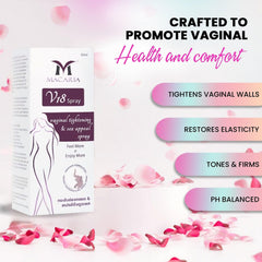 MACARIA V18 hydration-soothing formula shown with Aloe Vera and Witch Hazel.