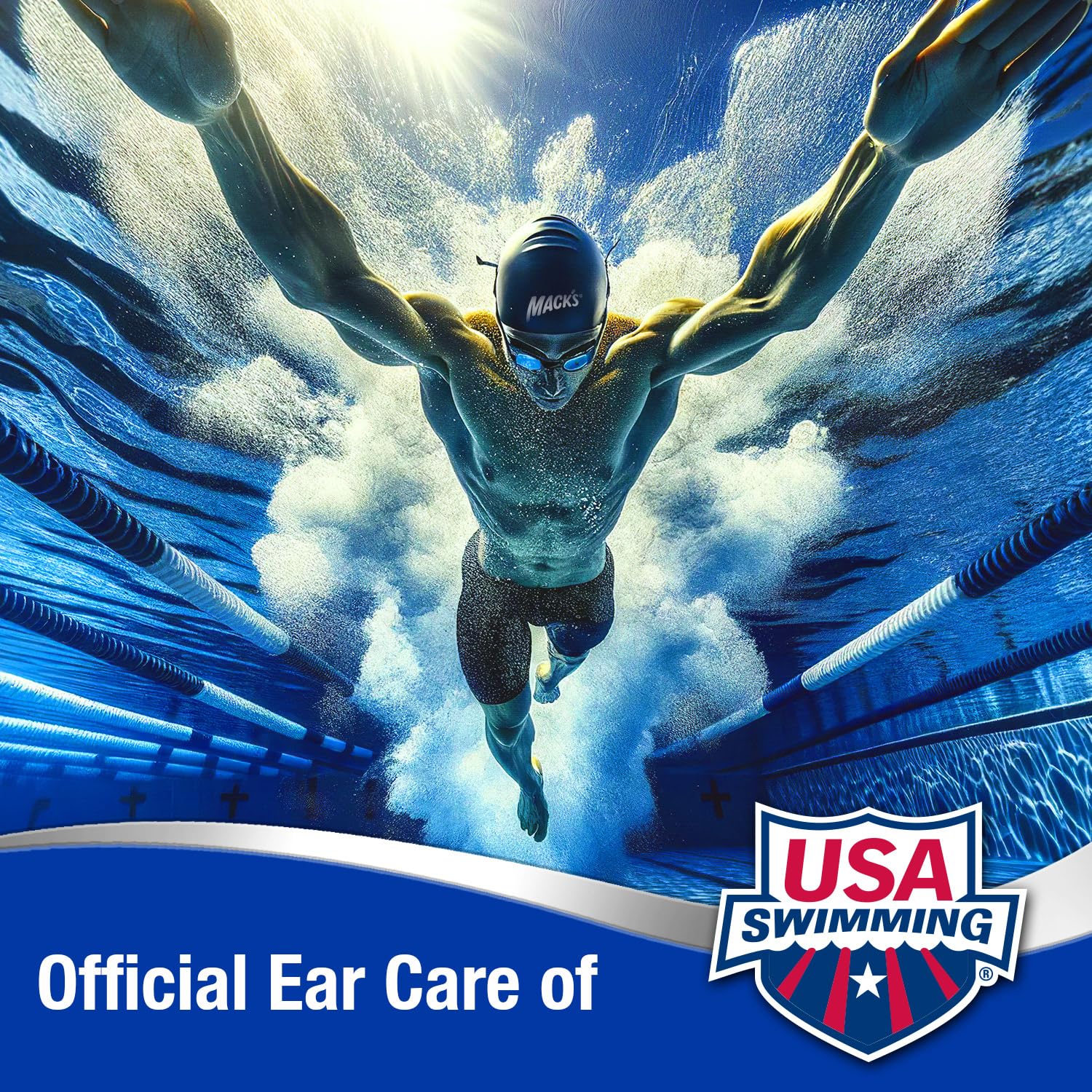 Mack's Ear Dryer PRO in use after swimming and behind hearing aids.