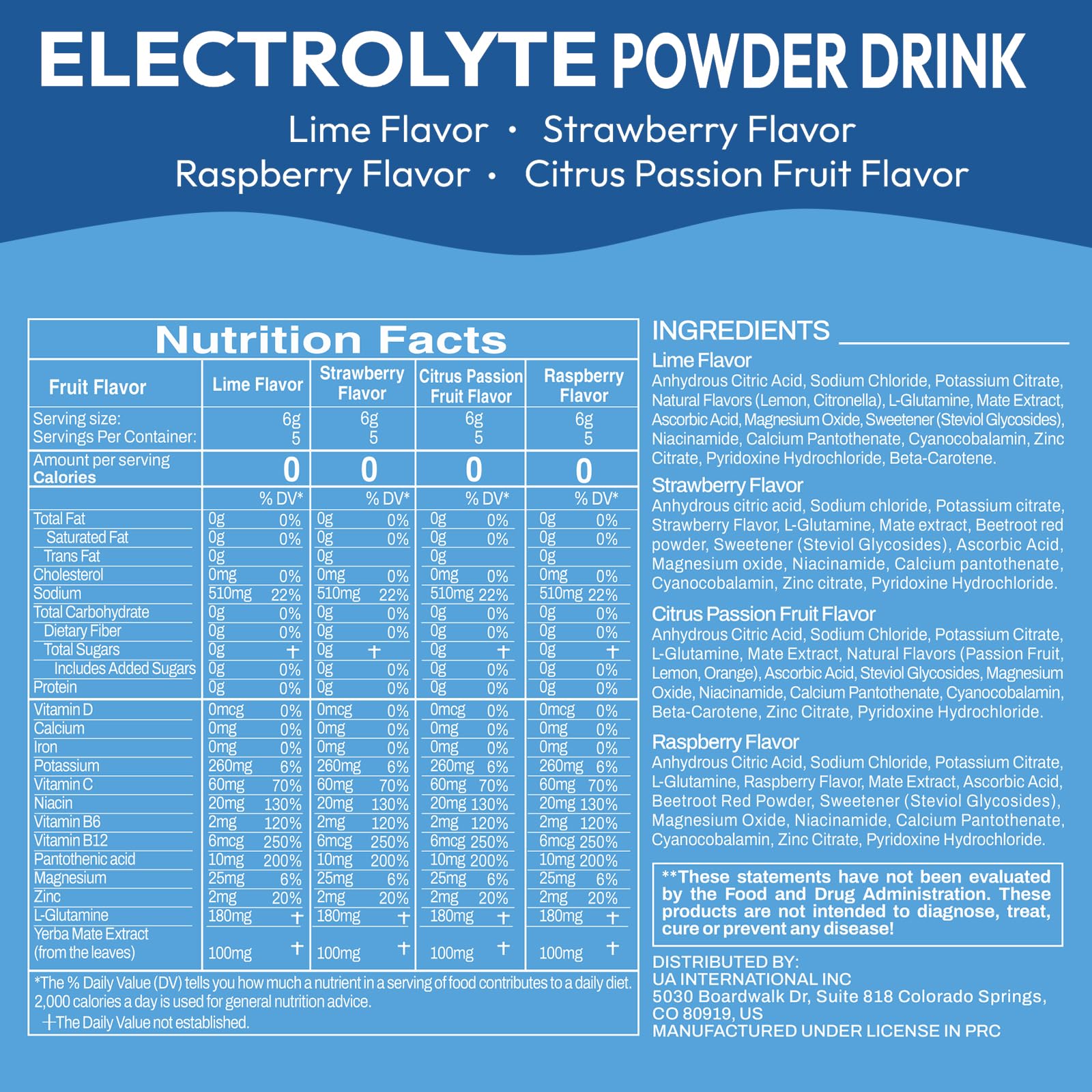 Macmony electrolyte powder packets box on desk, convenient daily hydration solution