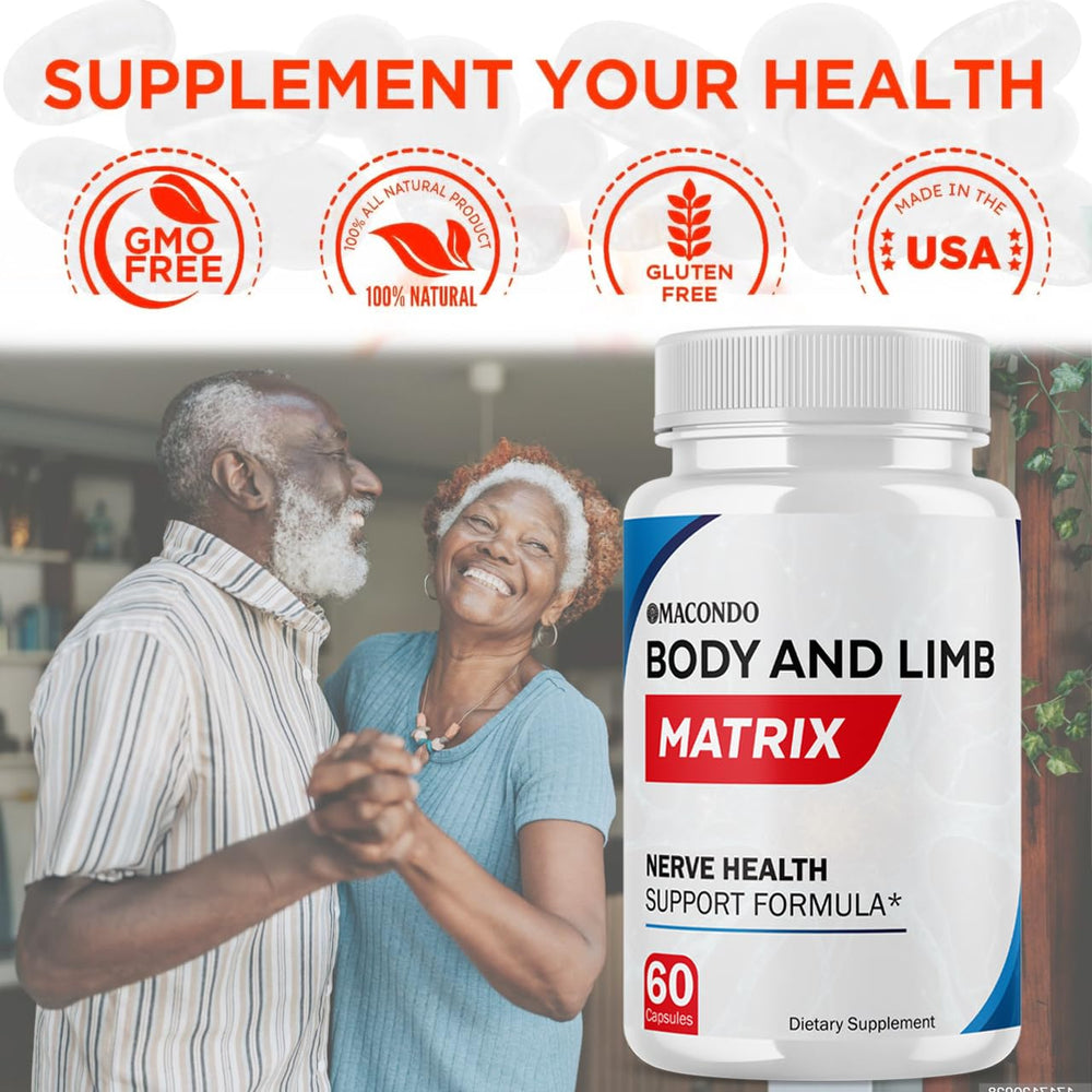 Macondo all natural pill form capsules on clean label backdrop.