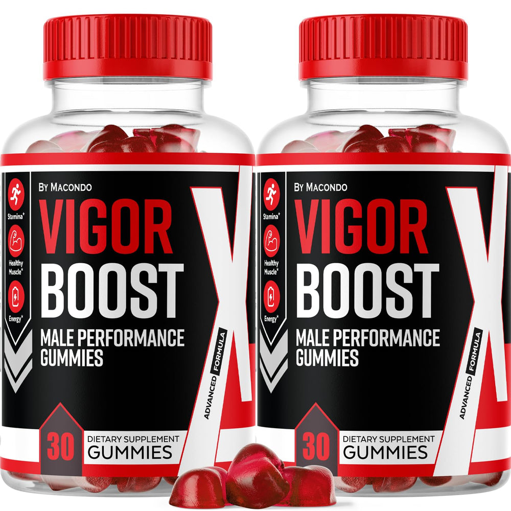 Macondo Vigor Boost X gummies pack front view for easy daily energy