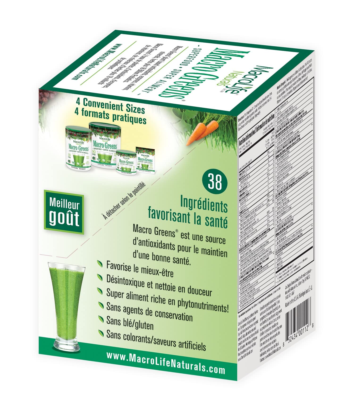 MacroLife Macro Greens probiotics culture for gut-friendly routine