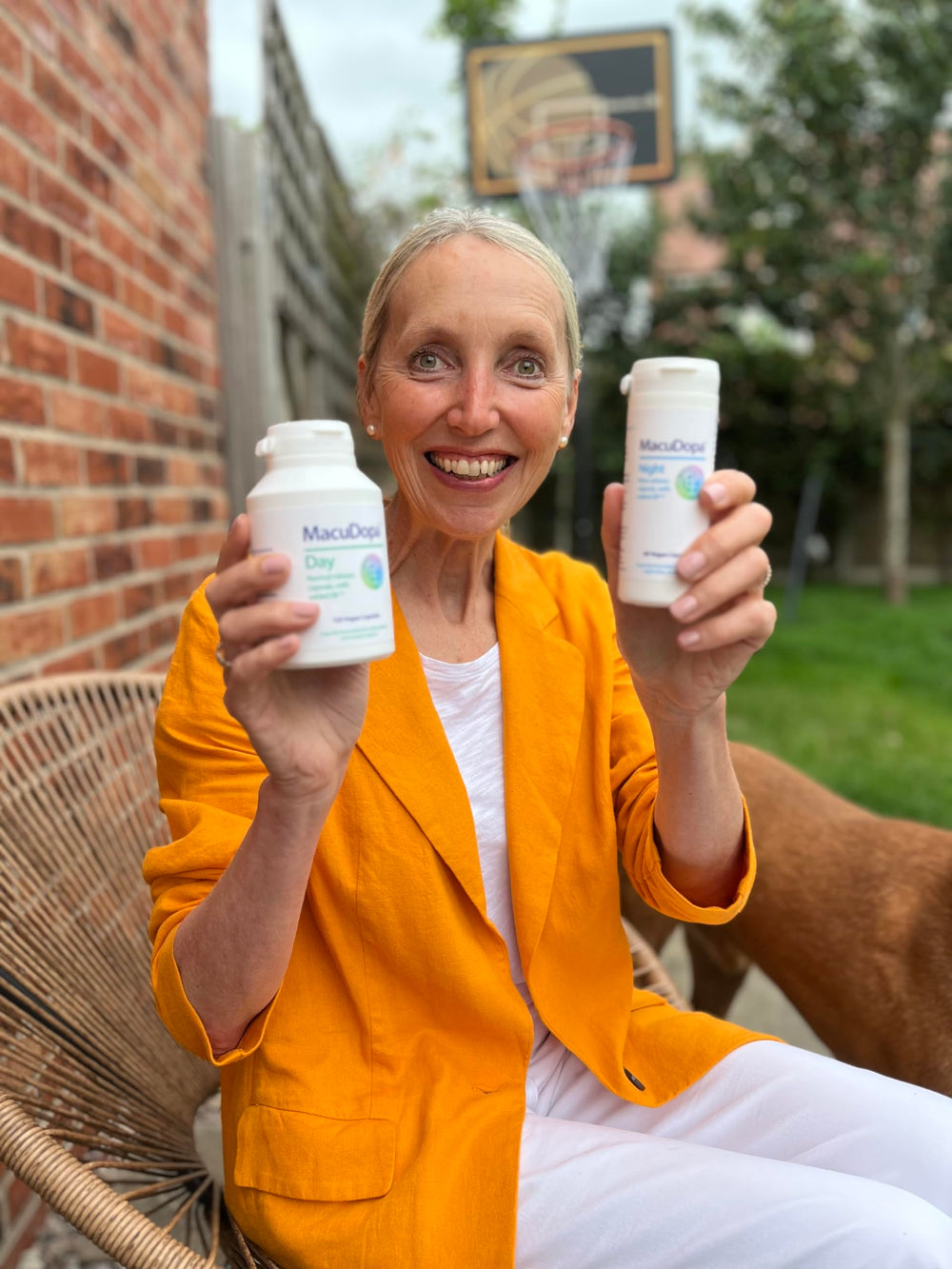 MacuDopa Day health ritual shot suggests everyday balance support