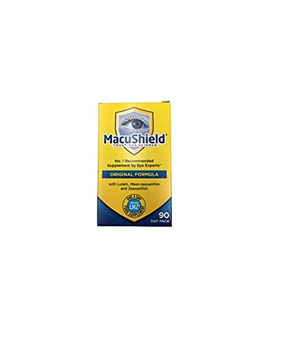 MacuShield capsules on a morning desk setup for routine intake.
