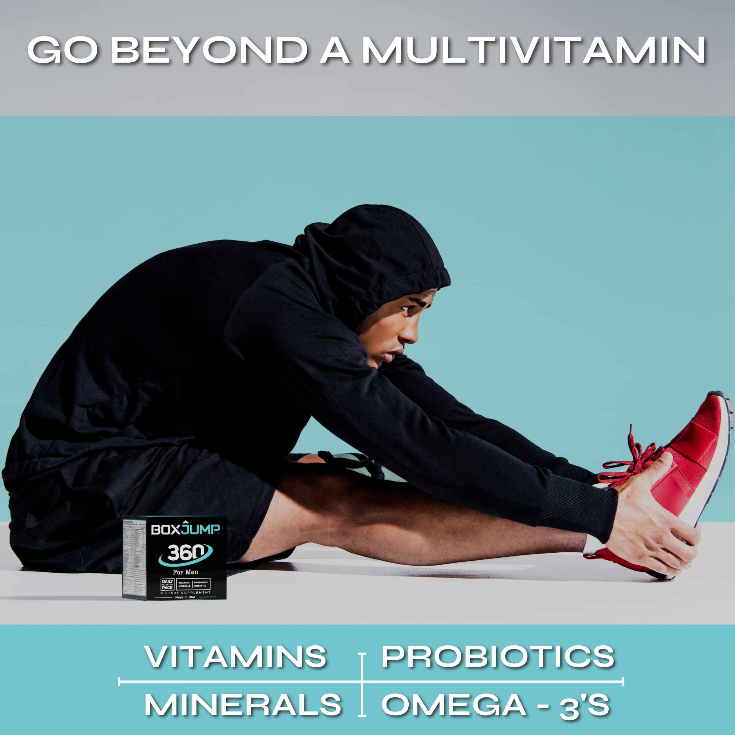 Made Man daily multivitamin pack on kitchen counter ready for use
