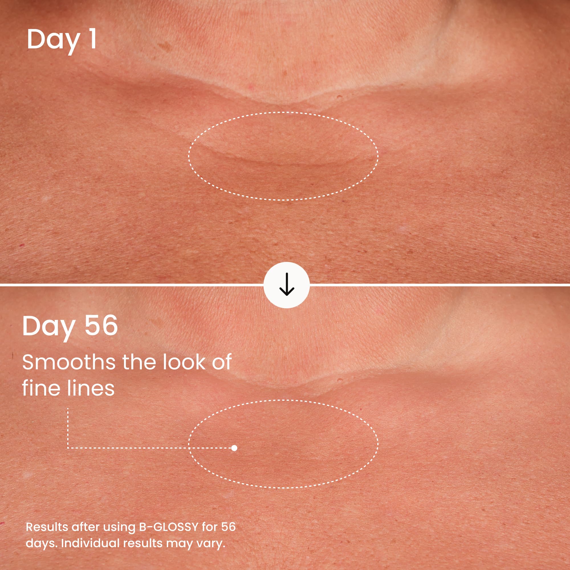 Maelys B-Glossy texture close-up highlighting hydration and smoothing.