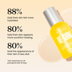 MAËLYS RE-SHINE paired with RE-START to enhance brightness and smoothness.