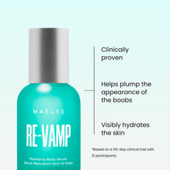 MAELYS Re-VAMP serum pump enabling quick absorption for a smooth application