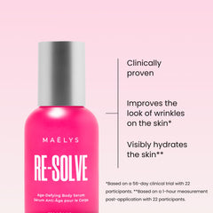 MAËLYS RE-SOLVE dispenser close-up highlighting lightweight hydration.