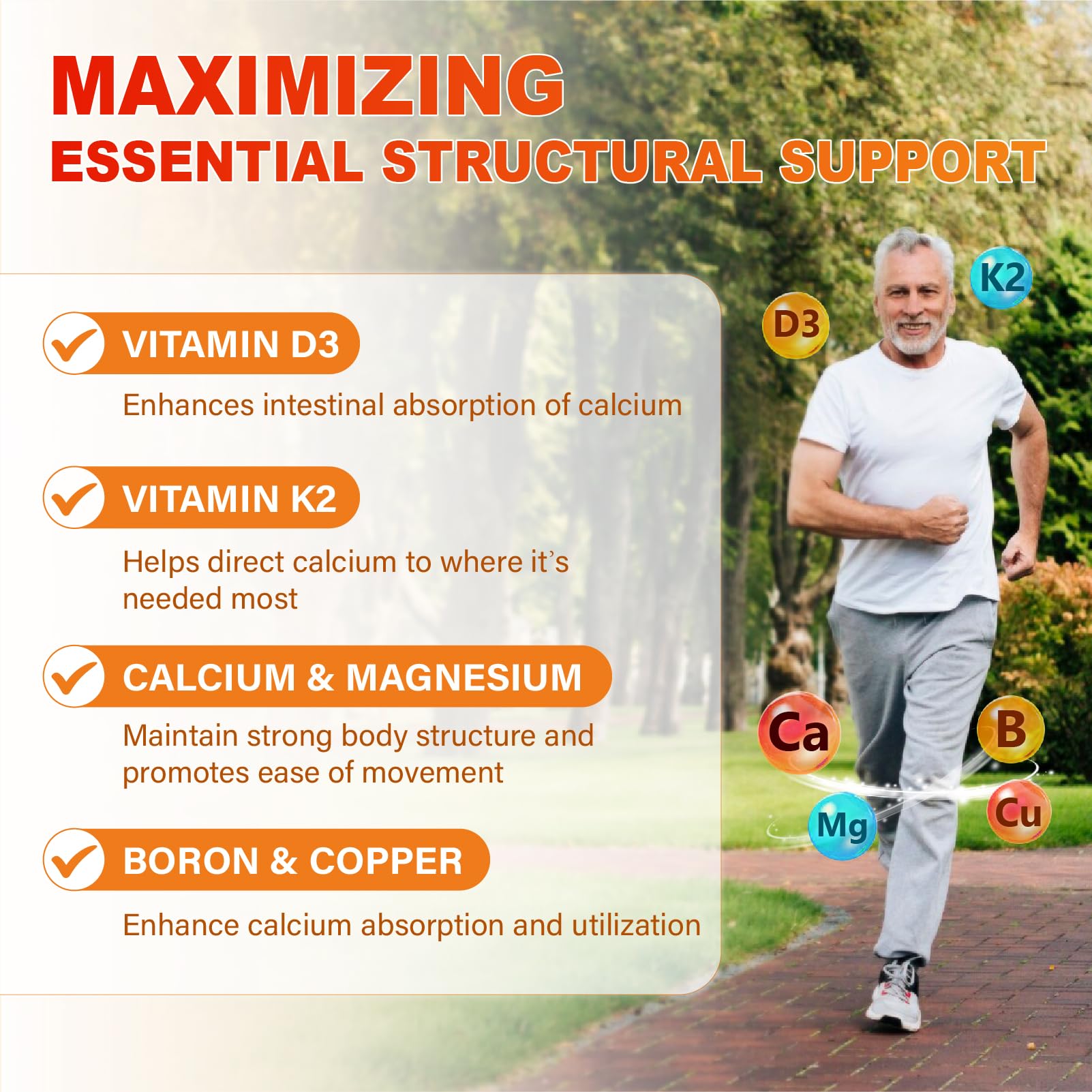 Maennyliy Calcium two gummies per serving for daily intake.
