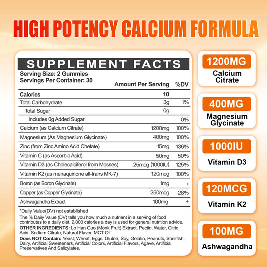Maennyliy Calcium gummies closeup shows smooth texture and flavor.