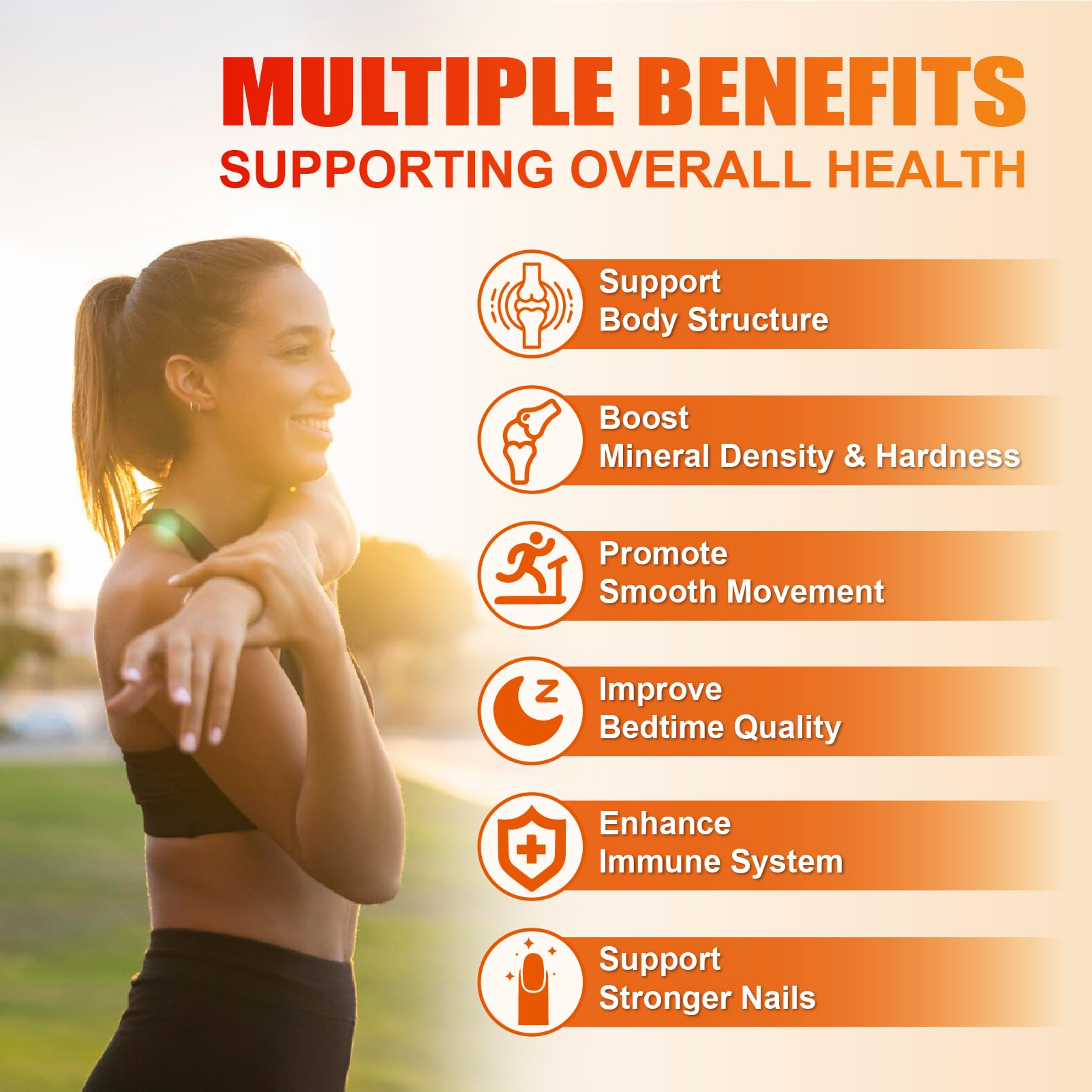 Maennyliy Calcium orange flavor gummies make daily use tasty.