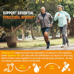 Maennyliy Vitamin D3 K2 Gummies natural orange flavor, sugar-free for easy daily take.