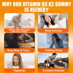 Maennyliy Vitamin D3 K2 Gummies label shows vegan, gluten-free and non-GMO features.