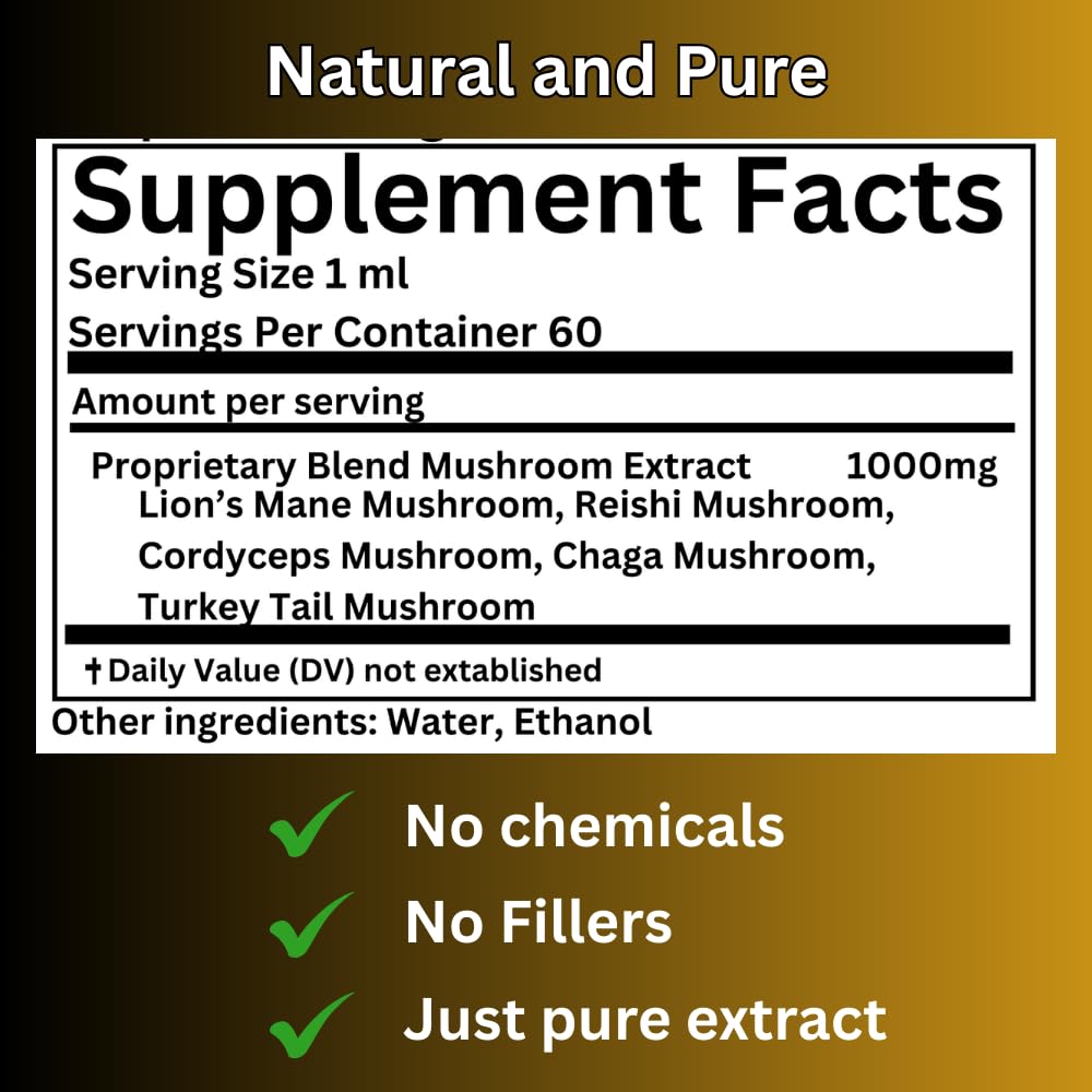 Mag Mushrooms tincture displayed with beverages for easy daily integration.