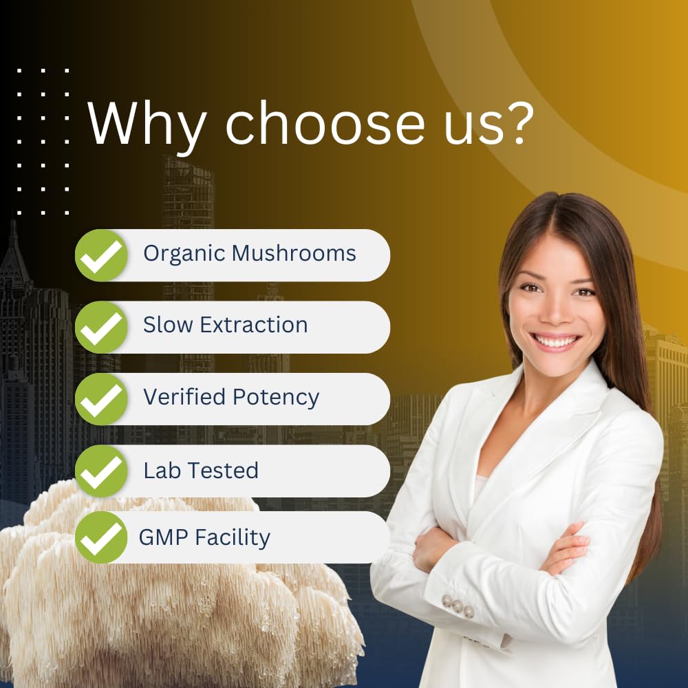 Mag Mushrooms Lion’s Mane drops close-up highlights alcohol-free extraction and water-soluble benefits.