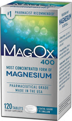 Mag-Ox 400 bottle showing 360 tablets for daily magnesium support