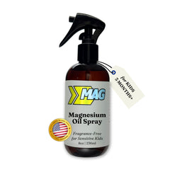 MAG Recovery Kids Magnesium Spray bottle ready for easy, targeted relief