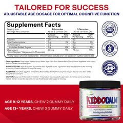 Gummies with black cherry flavor appealing to kids during daily routines.