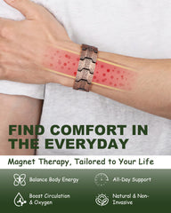 MagEnergy copper bracelet in premium gift box for easy gifting.