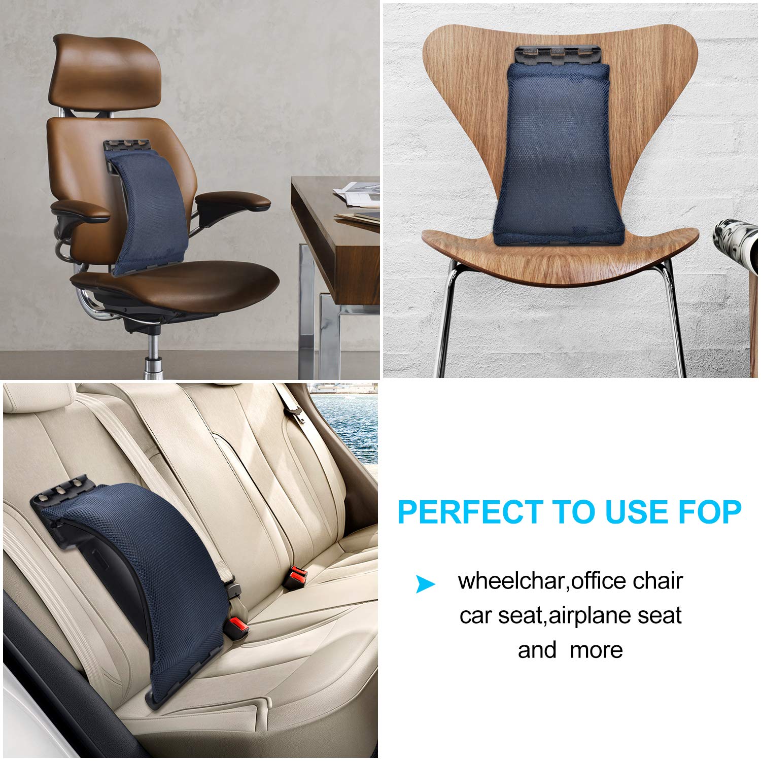 Magic Back Support car seat cushion supports posture on commutes.