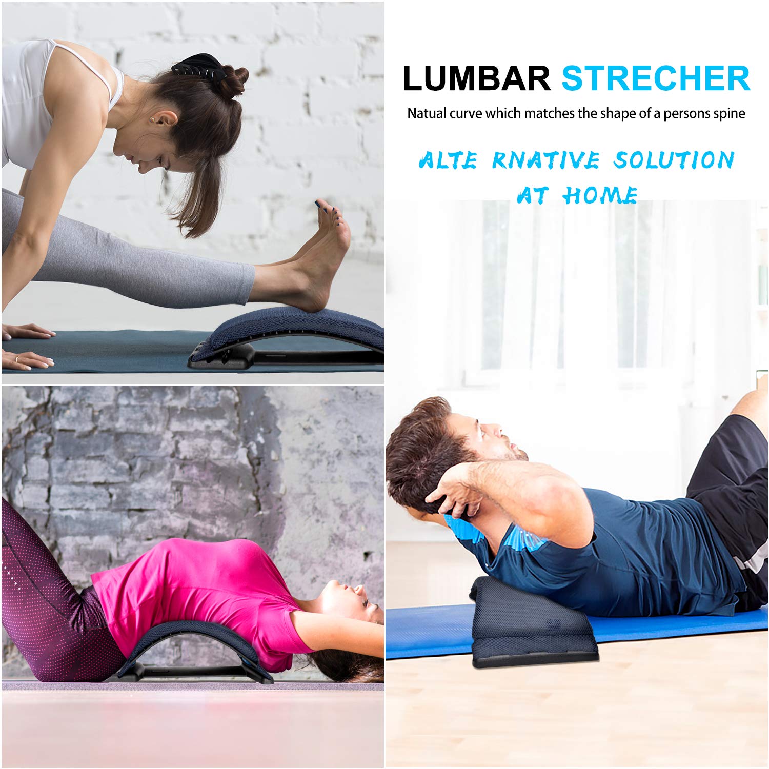 Magic Back Support ergonomic back massager offers targeted relief.