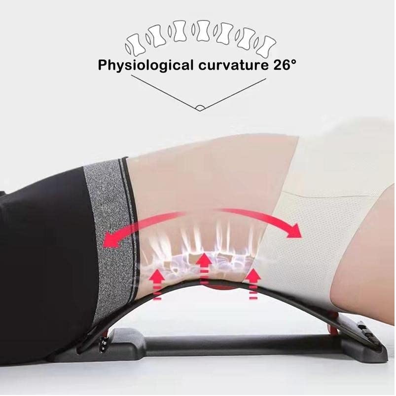 Magic Back Support user-lying-position demonstrates spinal alignment in use