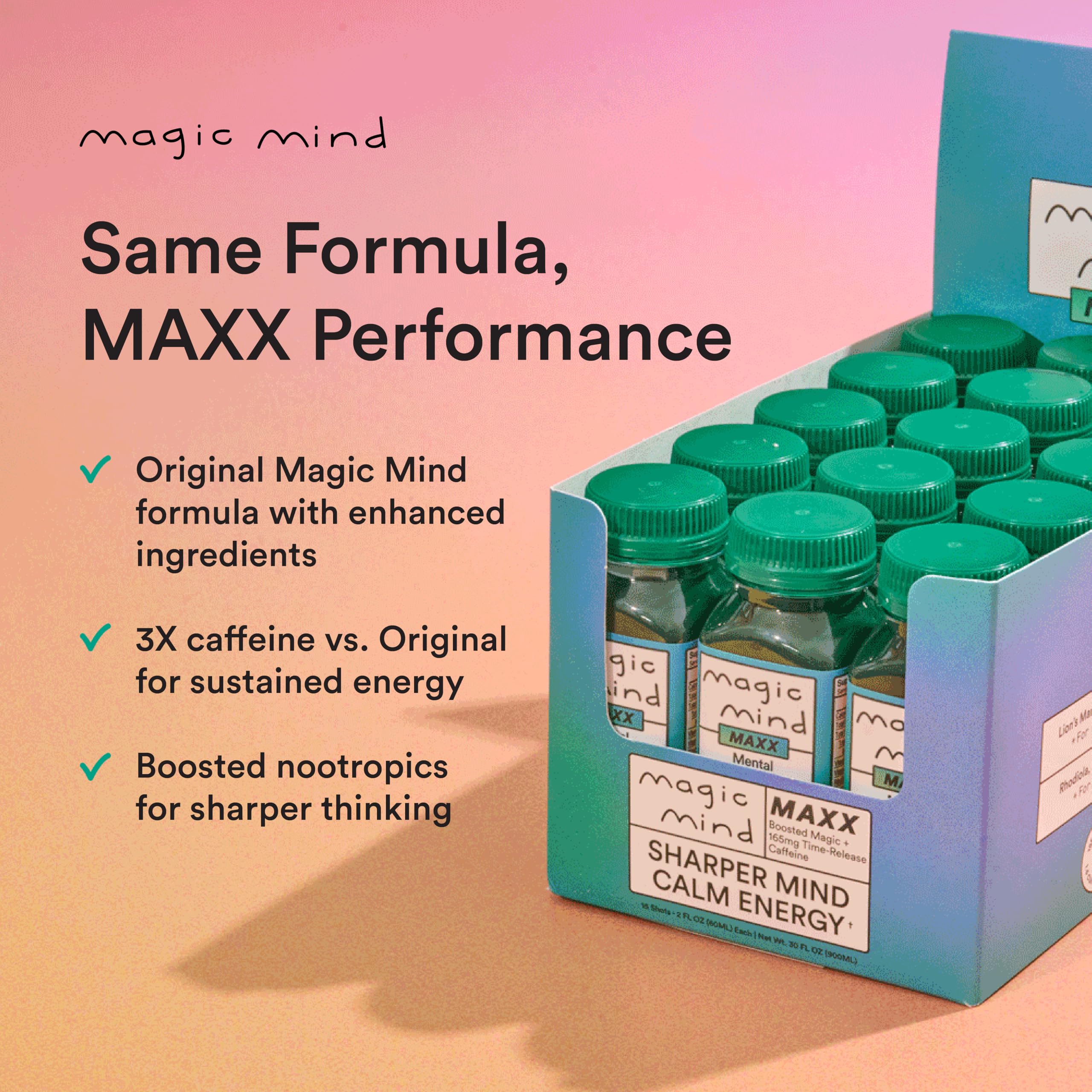 Magic Mind MAXX features subtle agave sweetness for a smooth taste.