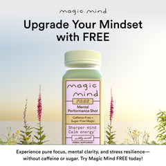 Display of Magic Mind 30-pack on a shelf for convenient momentum.