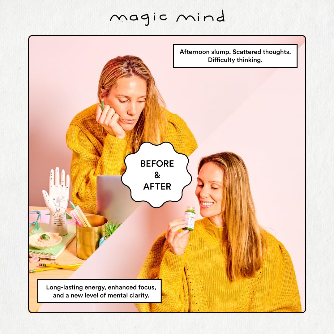 Magic Mind 30-pack display on a desk for daily productivity.