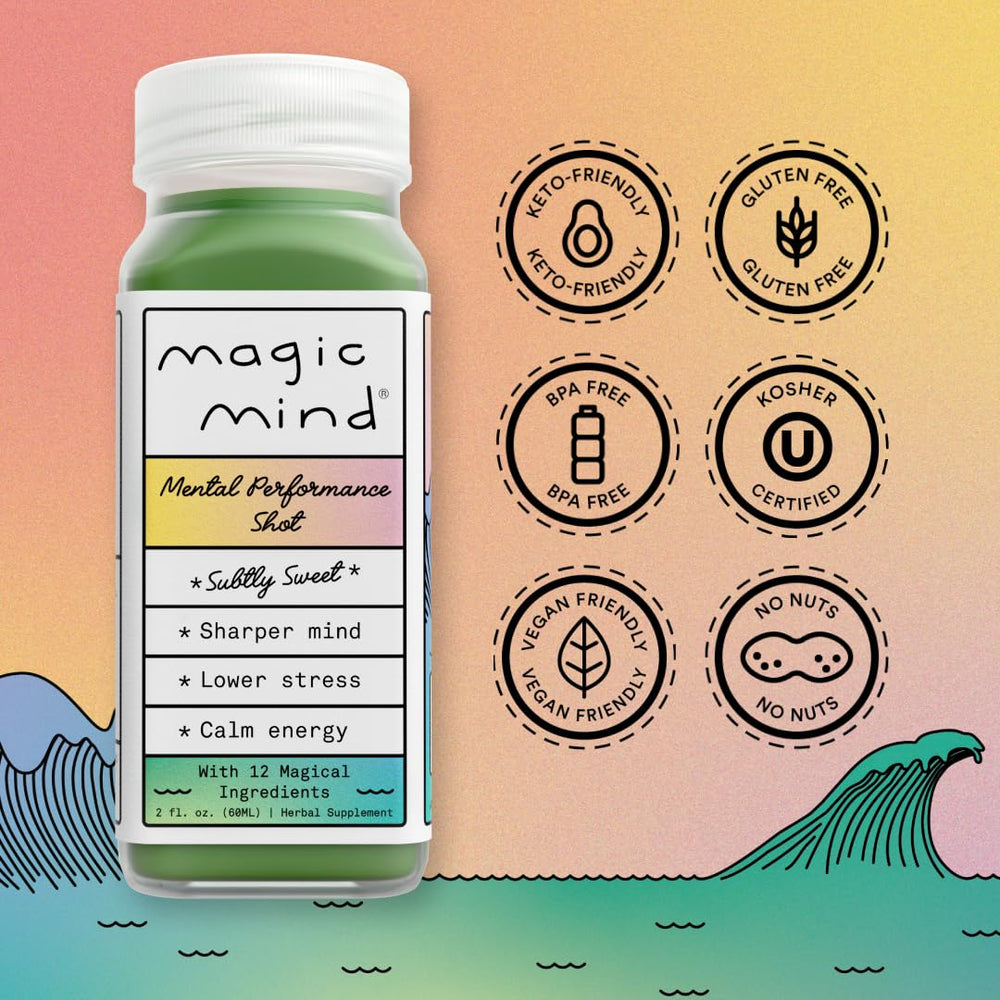 Magic Mind multi-pack box highlights convenient on-the-go energy.