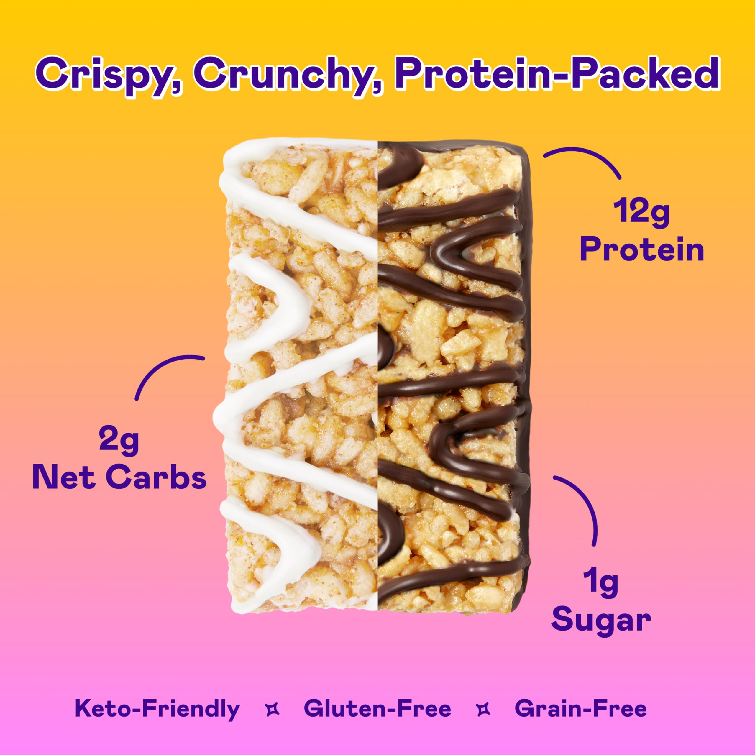 Magic Spoon Treats gluten-free snack pack features 16 bars for convenient daily use.