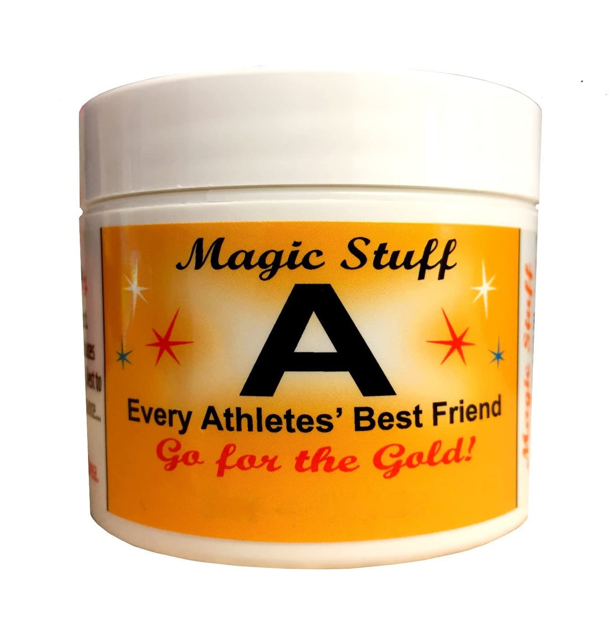 Magic Stuff A bottle front view shows compact 2oz packaging for on-the-go relief.