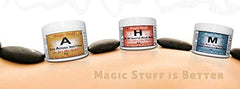 Magic Stuff A sunburn care scenario showing gentle cooling relief.