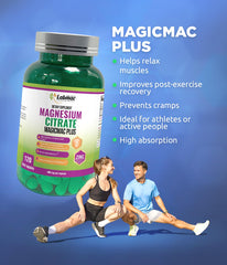 Open Magicmac Plus container showing capsules for easy daily use