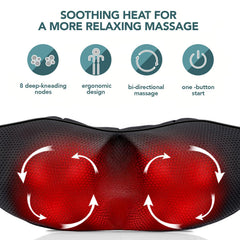 MagicMakers neck massager side view highlighting compact design and ergonomic comfort.