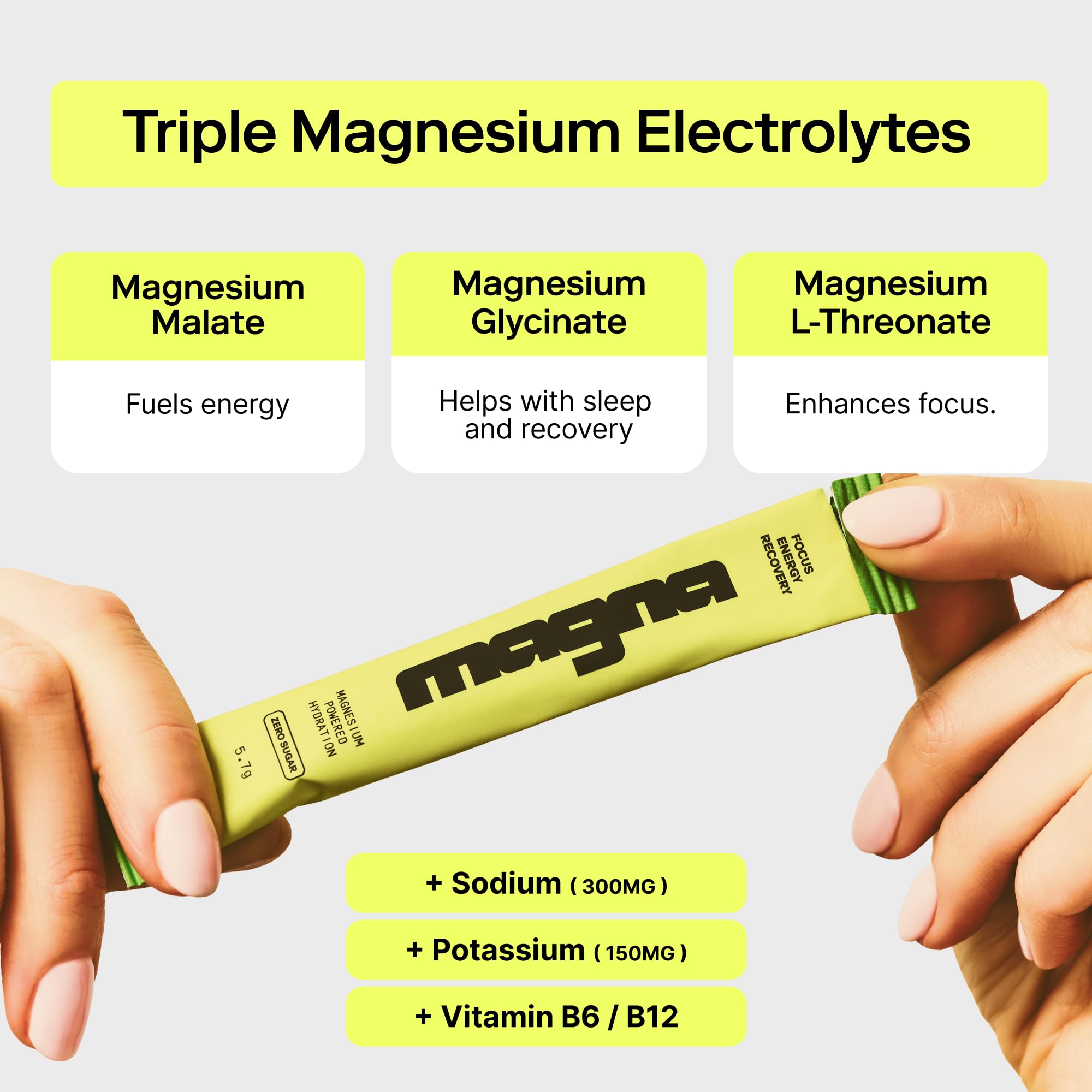 MAGNA Electrolytes scoop makes precise daily dosing easy