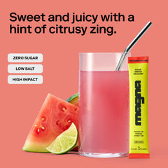 Magna Electrolytes Watermelon Lime powder dissolving in water