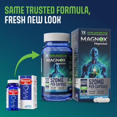 Magnox 520 bedside scene suggests magnesium supports restful sleep.