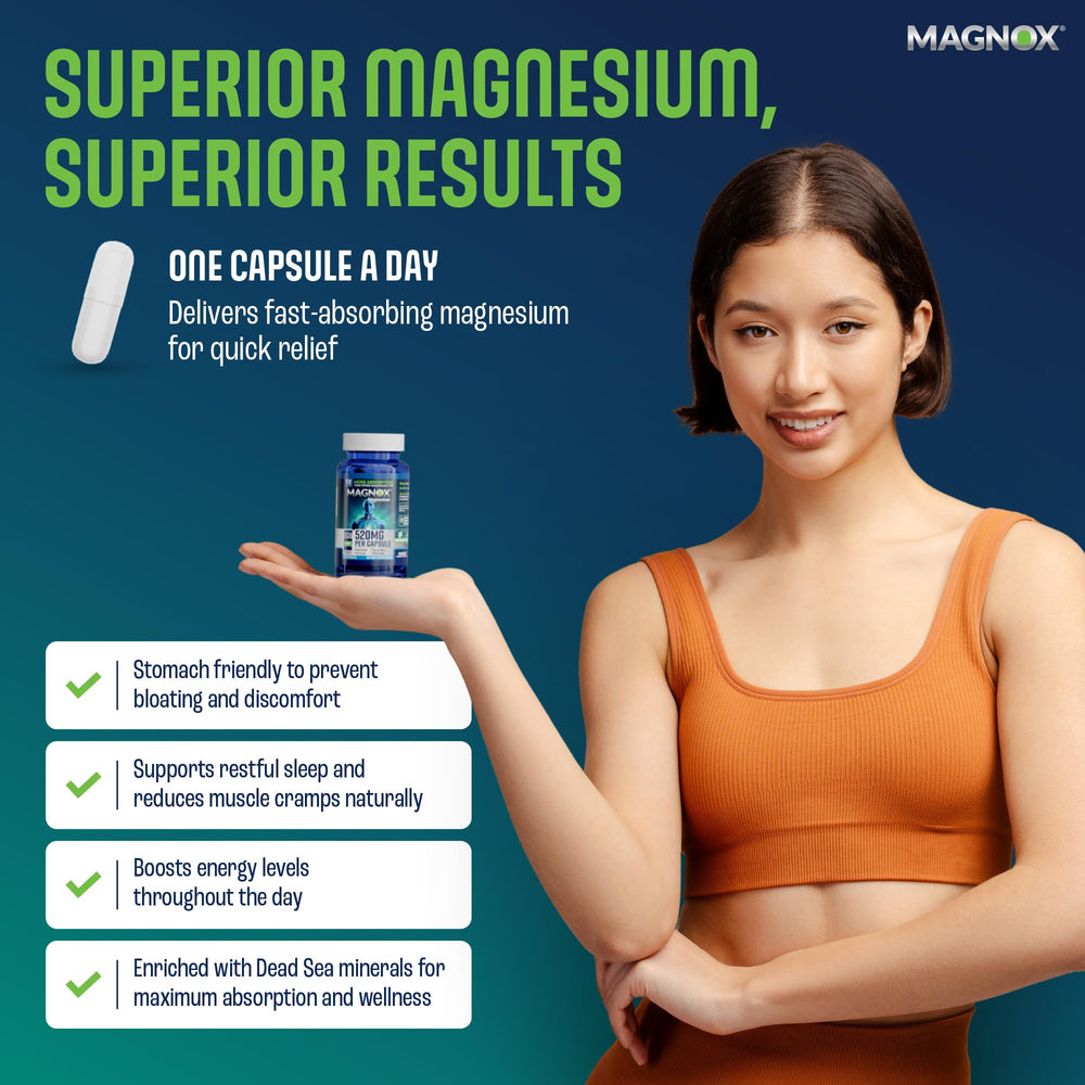 Magnox 520 information panel highlights focus and mood support potential.