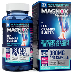 Magnox Buster bottle front view showing 60 capsules for restful nights