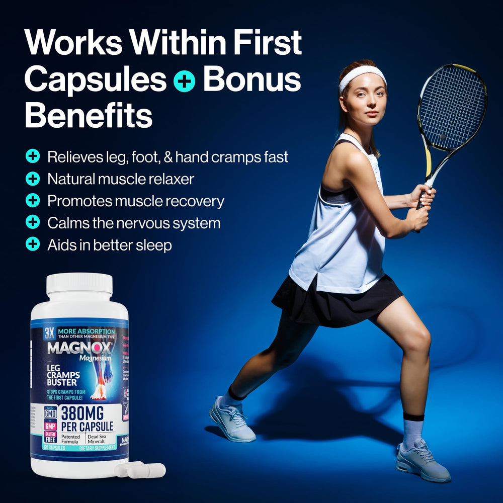 MAGNOX Buster capsules closeup; easy-to-swallow tablets for daily use.